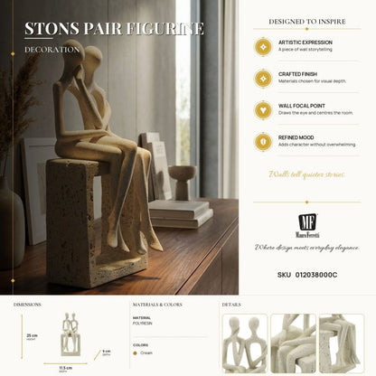 Decoratie Stons Pair Figurine 11,5×9×25 cm