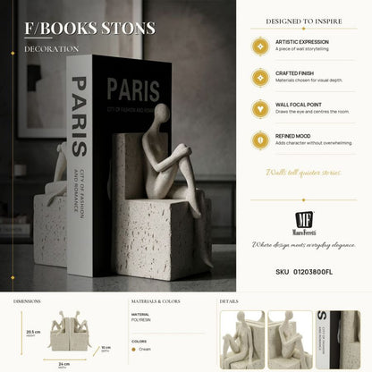 Decoratie F/books Stons 24×10×20,5 cm