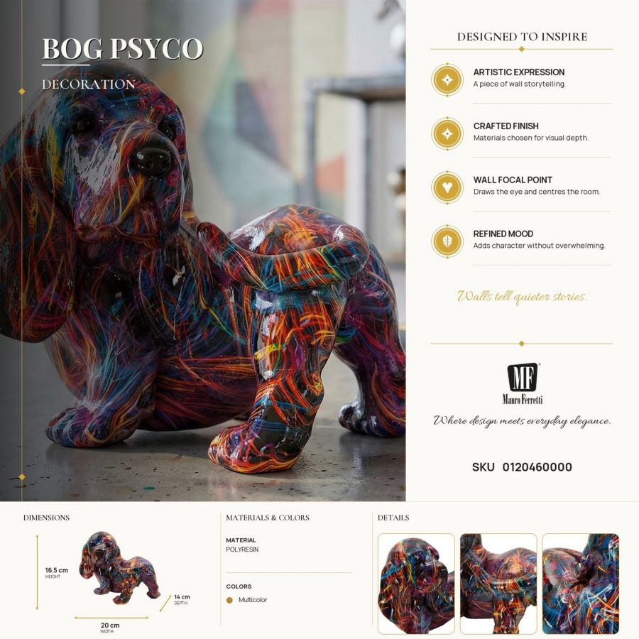 Decoratie Bog Psyco 20×14×16,5 cm
