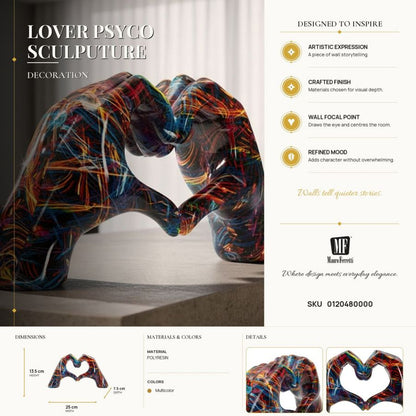 Decoratie Lover Psyco Sculputure 25×7,5×13,5 cm