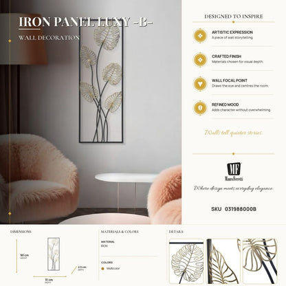 Wanddecoratie Luxy -b- 31×2,5×90 cm