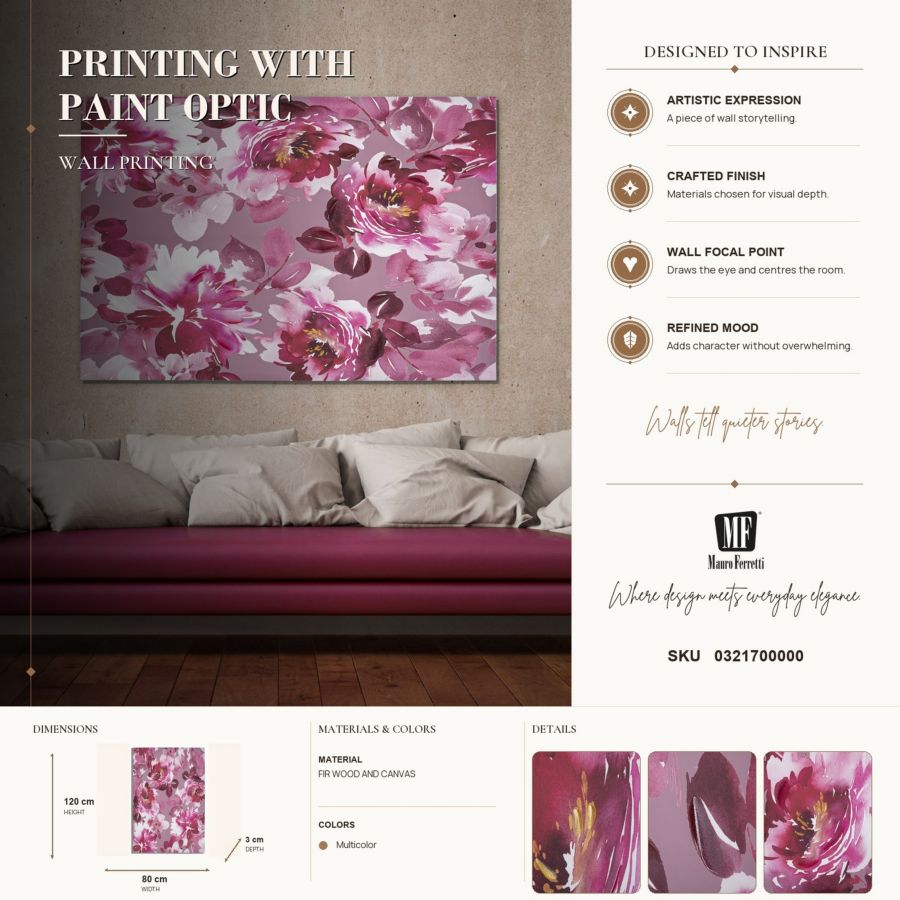 Wandprint Optic 80×3×120 cm