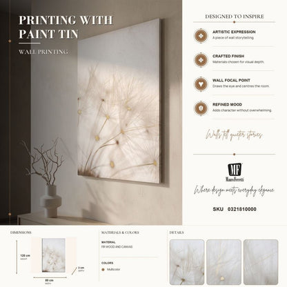 Wandprint Tin 80×3×120 cm