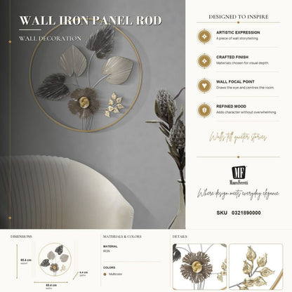 Wanddecoratie Rod Ø 65,4×4.4 cm