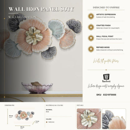 Wanddecoratie Soty 93×7,5×53 cm