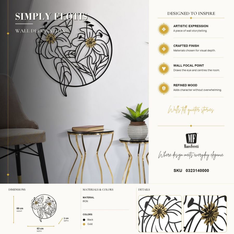 Wandpaneel Simply Flotis 63×2×69 cm