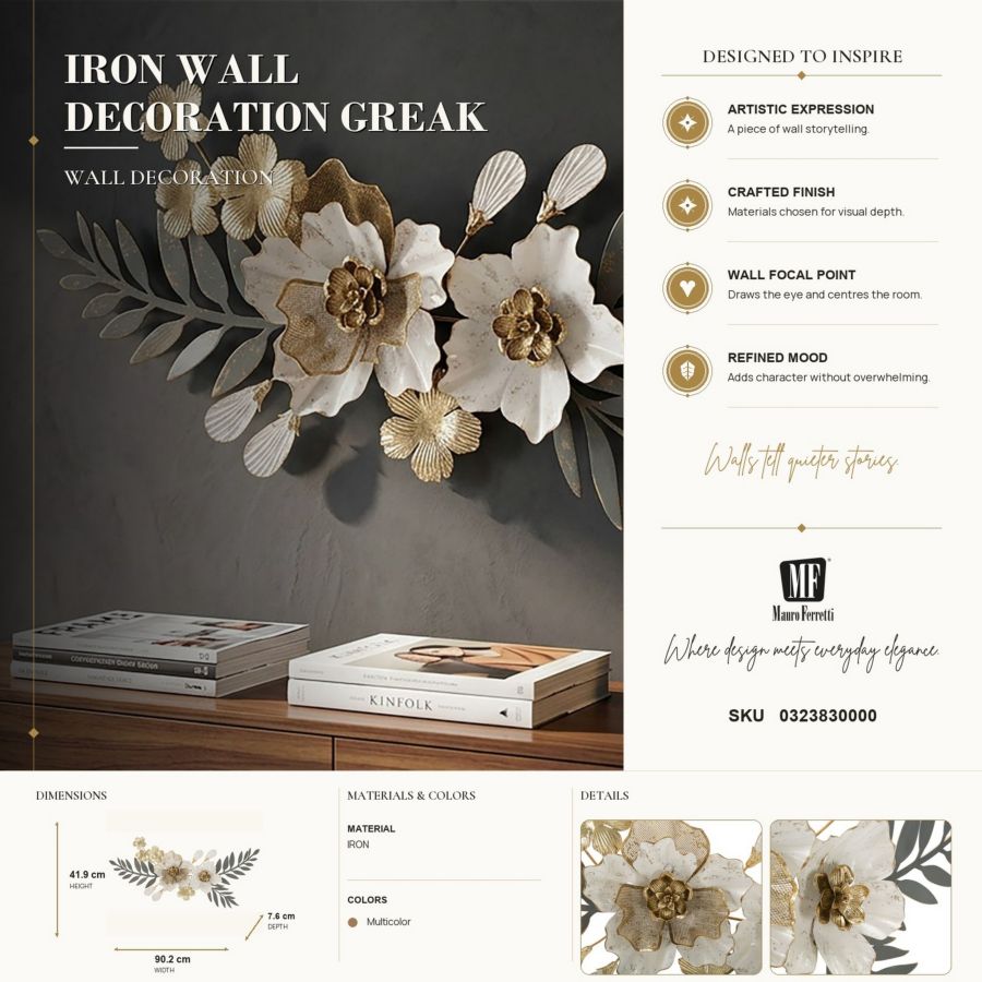 Wanddecoratie Greak 90,2×7,6×41,9 cm