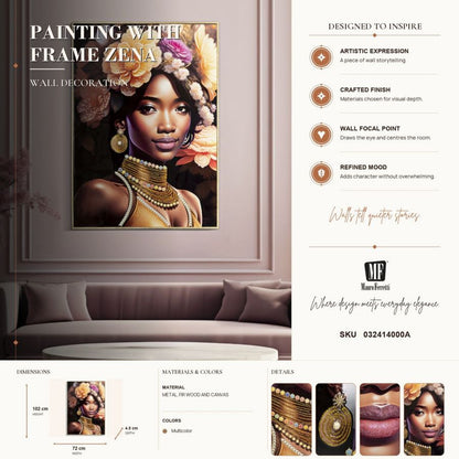 Wanddecoratie Zena -a- 72×4,5×102 cm