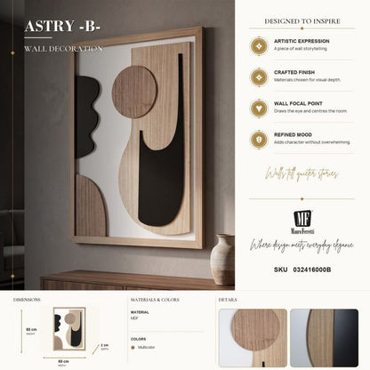 Wandpaneel Astry -b- 60×2×80 cm