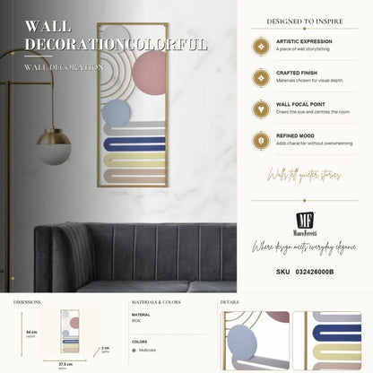 Wanddecoratie Panelcolorful -b- 37,5×2×84 cm
