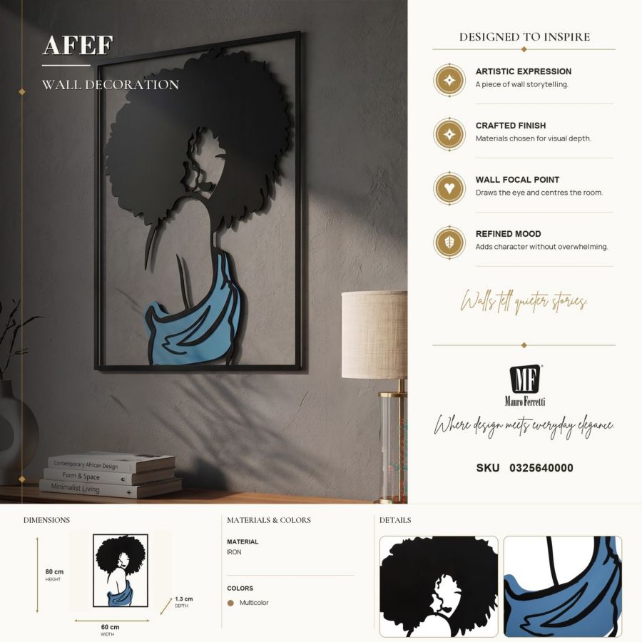 Wandpaneel Afef 60×1,3×80 cm