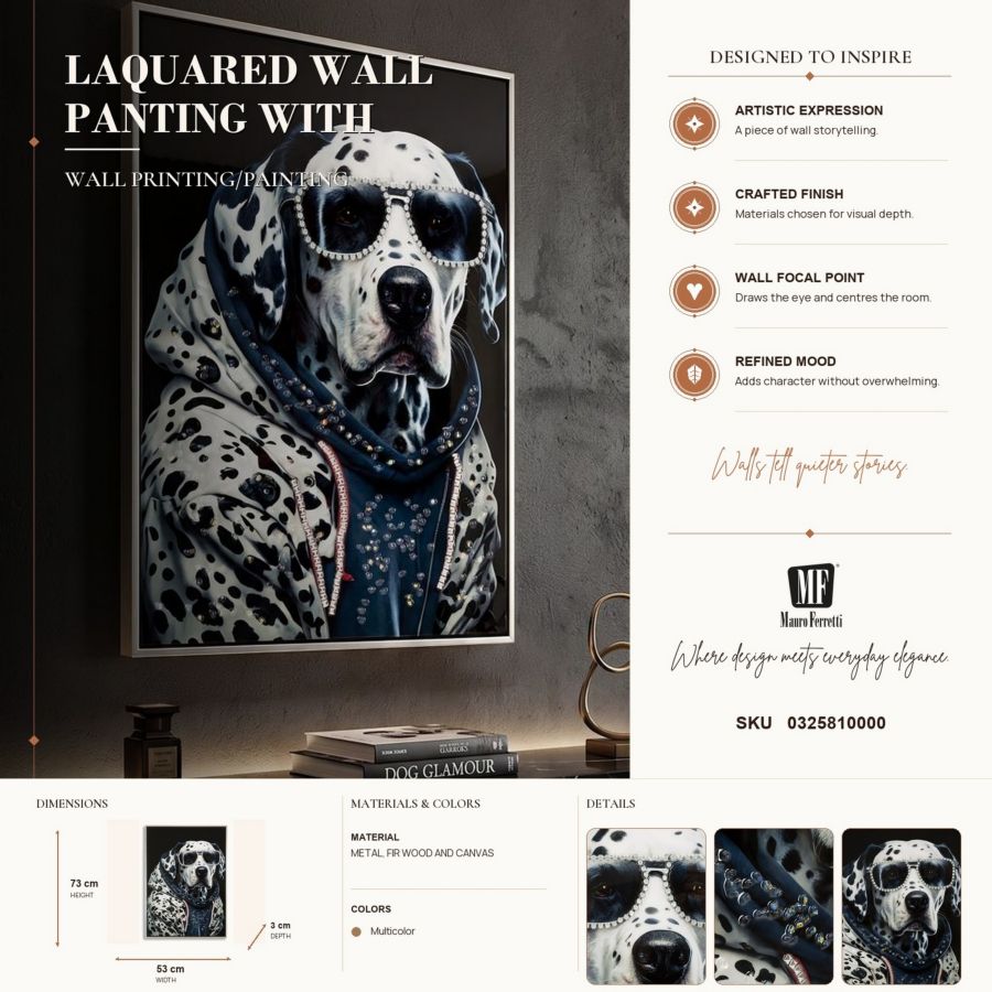 Schilderij Laquared Wall Panting With Frame Trap 53×3×73 cm
