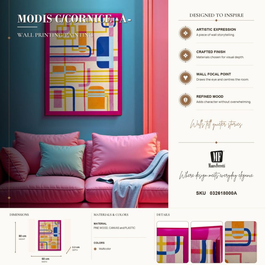 Schilderij Modis C/cornice -a- 60×3,3×80 cm