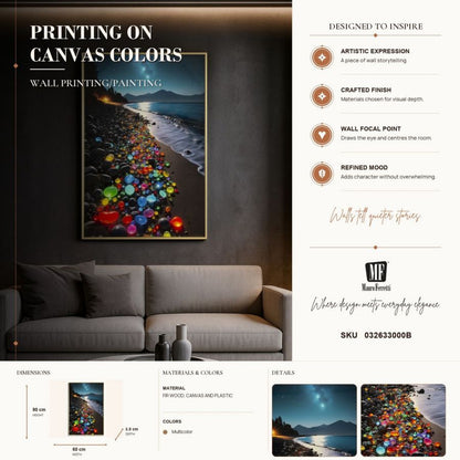 Schilderij On Canvas Colors Laquared With Frame -b- 60×3,5×90 cm