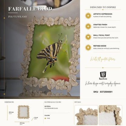 Fotolijst Farfalle Glod 27,5×2,6×32,5 cm