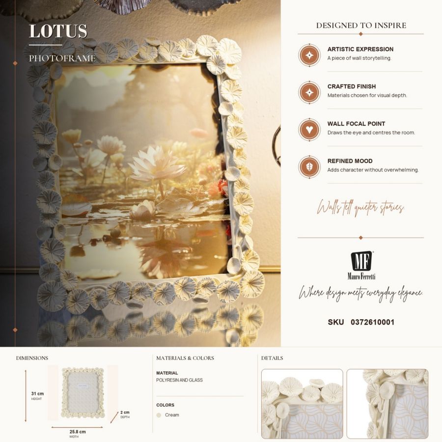 Fotolijst Lotus 25,8×2×31 cm