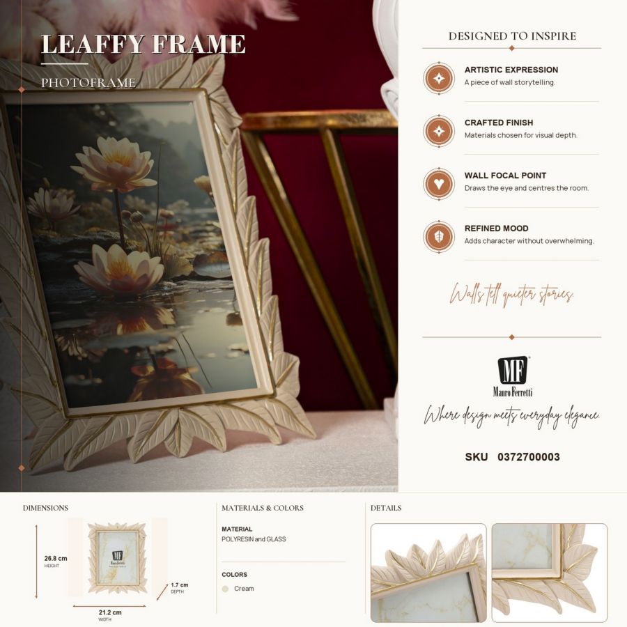 Fotolijst Leaffy Frame 21,2×1,7×26,8 cm
