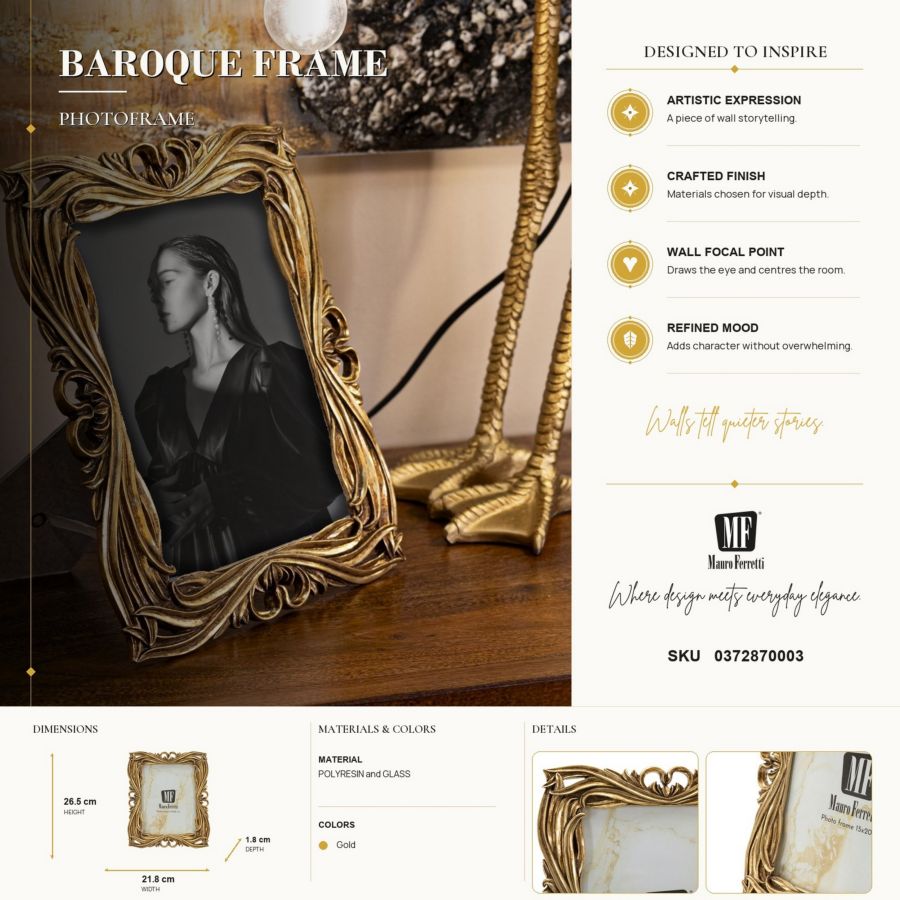 Fotolijst Baroque Frame 21,8×1,8×26,5 cm