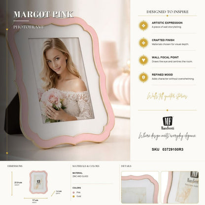 Fotolijst Margot Pink 17×1,4×21,9 cm