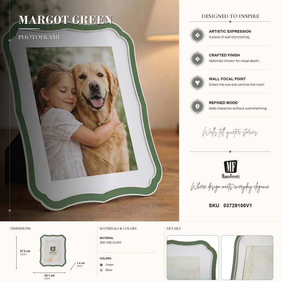 Fotolijst Margot Green 22,1×1,4×27,2 cm