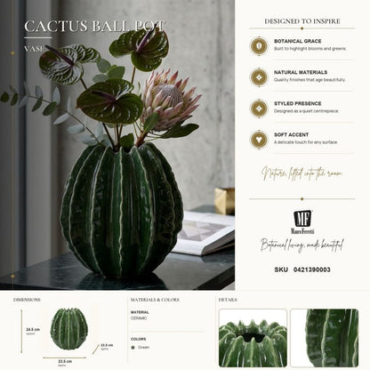 Vaas Cactus Ball Pot Ø 23,5×24,5 cm