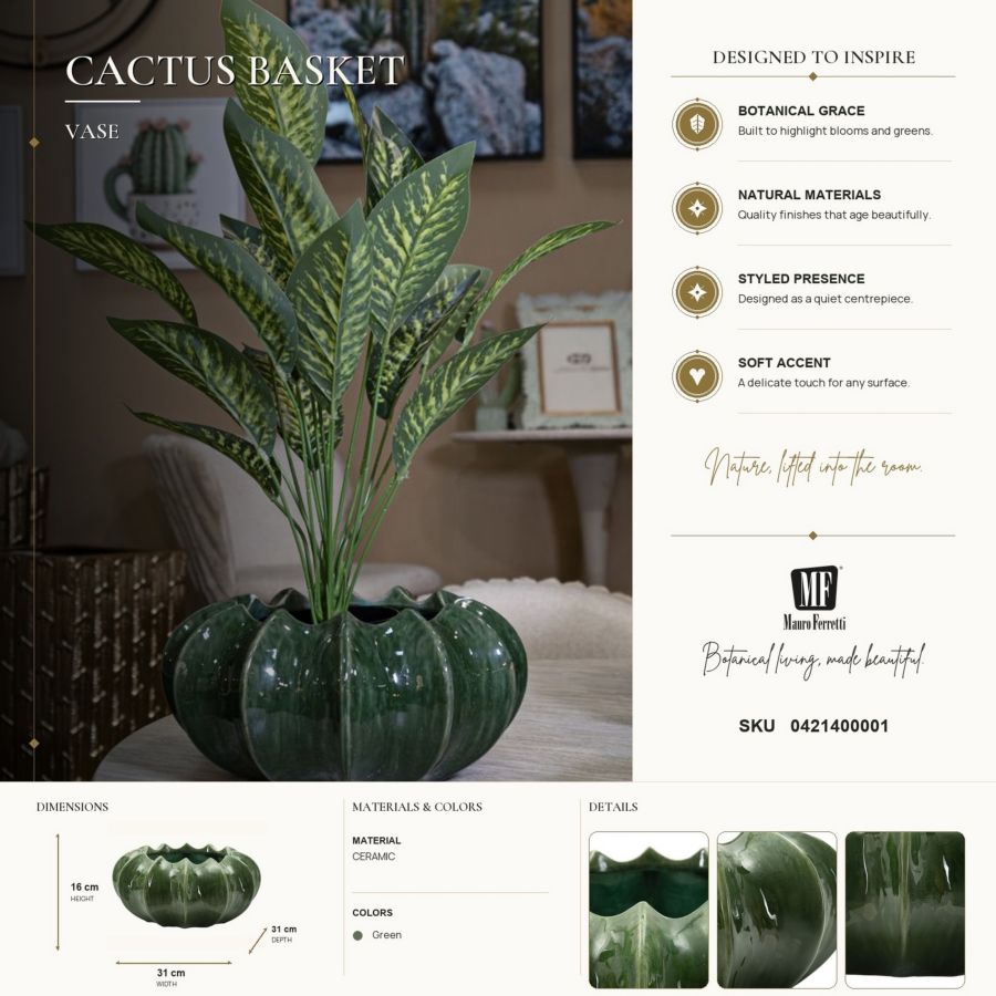Vaas Cm Cactus Basket Ø 31 X 16