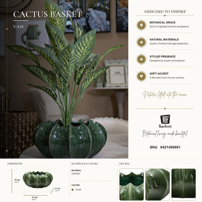 Vaas Cm Cactus Basket Ø 31 X 16