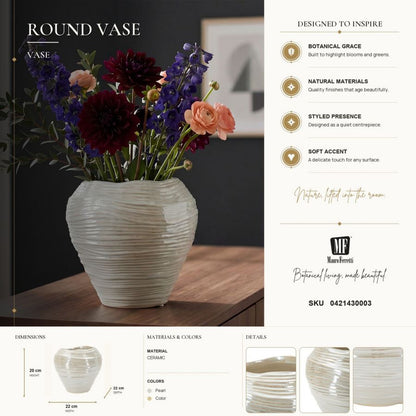 Vaas Cm Round Vase Ø 22 X 20
