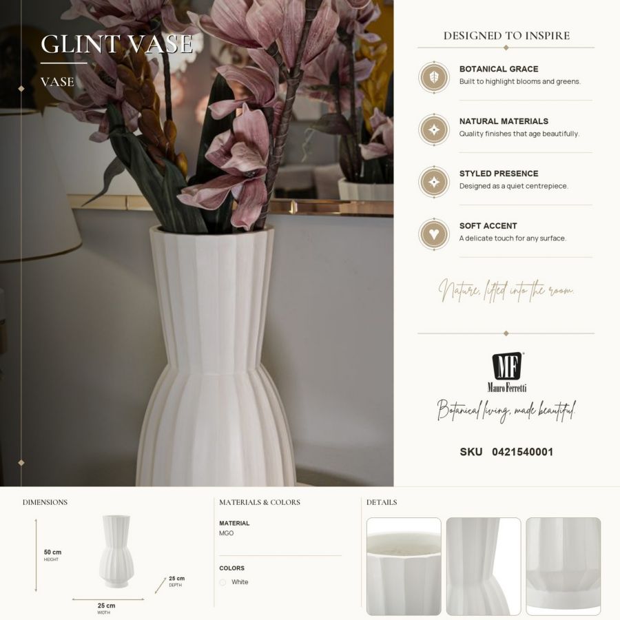 Vaas Glint Vase Ø 25×50 cm