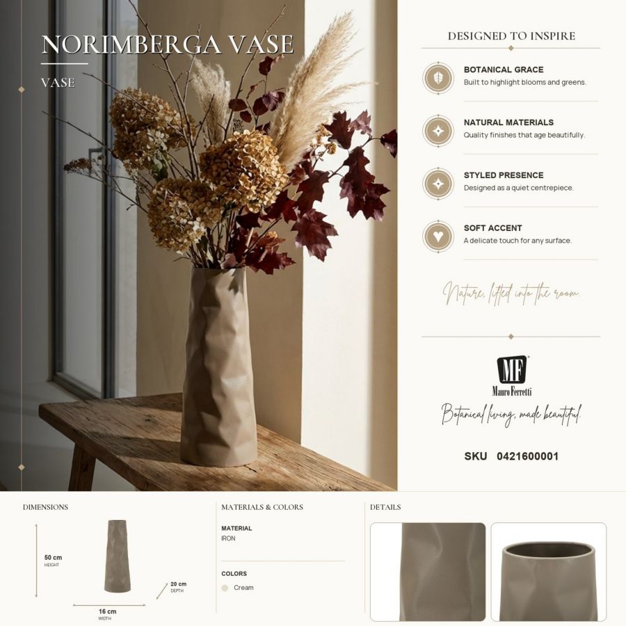 Vaas Norimberga Vase 16×20×50 cm