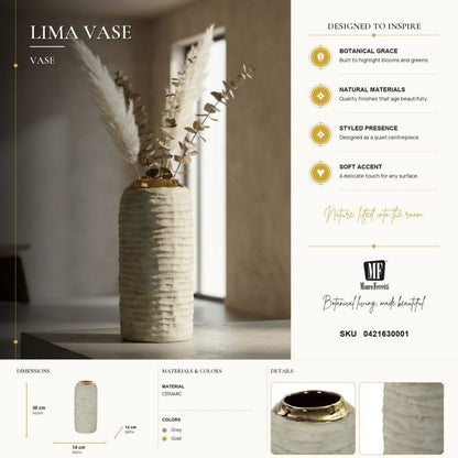 Vaas Lima Vase Ø 14×30 cm