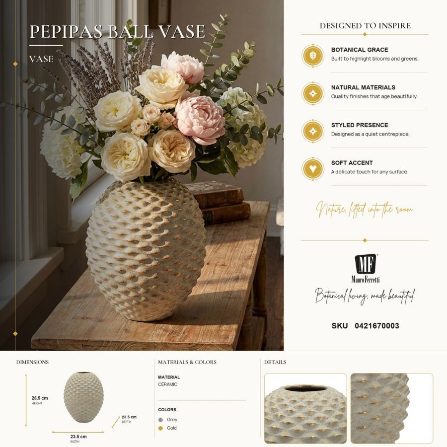 Vaas Pepipas Ball Vase Ø 23,5×28,5 cm