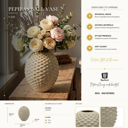 Vaas Pepipas Ball Vase Ø 23,5×28,5 cm
