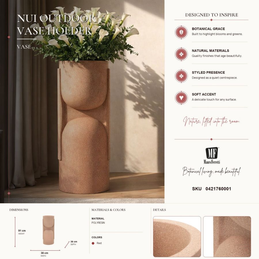 Vaas Nui Outdoor Vase Holder 38×36×91 cm