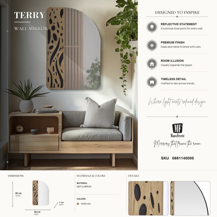 Spiegel Terry 60×1×90 cm