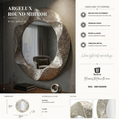 Spiegel Argelux Round Mirror Ø 104×7 cm
