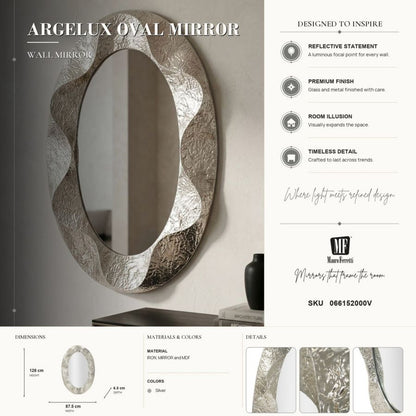 Spiegel Argelux Oval Mirror 87,5×6,5×128 cm