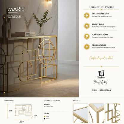 Consoletafel Marie 120×41×81 cm