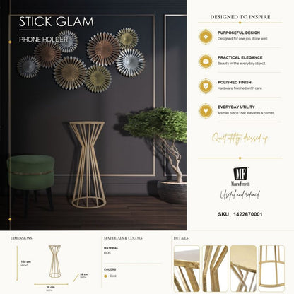 Telefoonhouder Phone Holder Stick Glam Ø 38×100 cm
