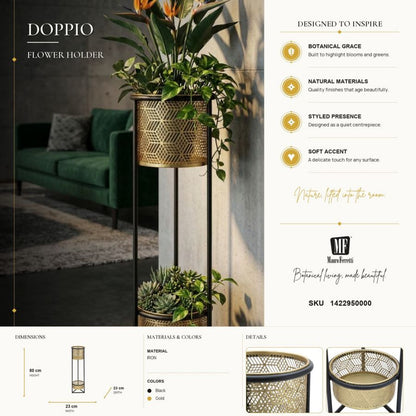 Bloemenhouder Flower Holder Doppio Ø 23×80 cm