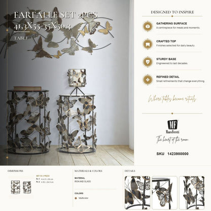 Tafel Farfalle Set 2pcs 41,3×55 cm