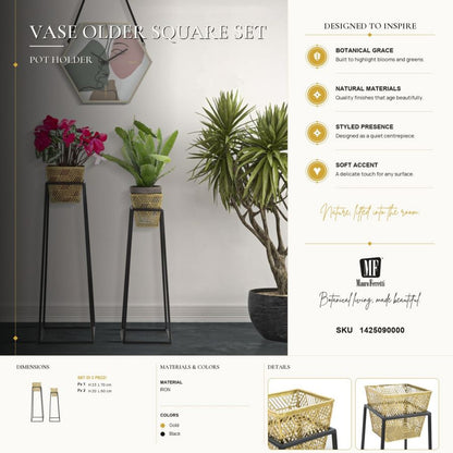 Vaas Older Square Set 2 Pcs Ø 23×70 cm