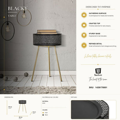 Tafel Blacky Ø 40×65 cm