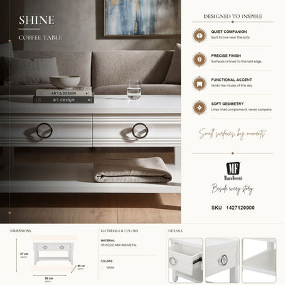Salontafel Shine 90×60×47 cm