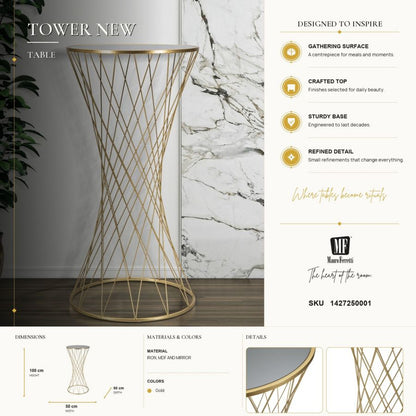 Tafel Tower New Ø 50×100 cm