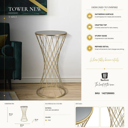 Tafel Tower New Ø 40×80 cm