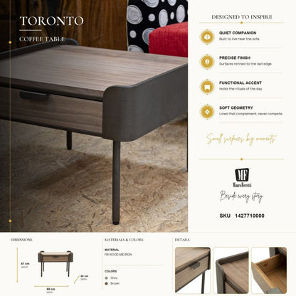 Salontafel Toronto 60×60×41 cm