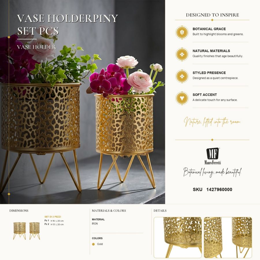 Vaas Holderpiny Set 2 Pcs Ø 16×20 cm