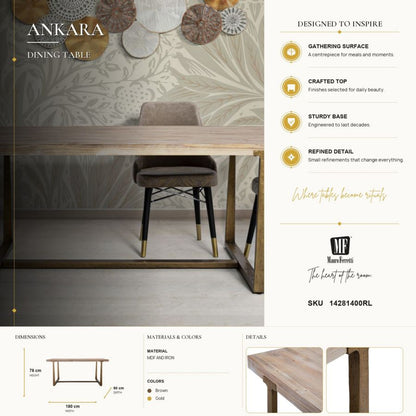 Eettafel Ankara 180×90×78 cm