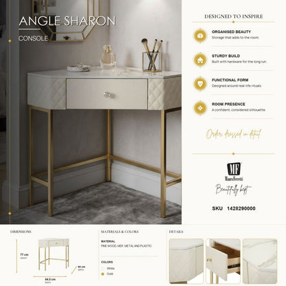 Consoletafel Angle Sharon 84,5×60×77 cm